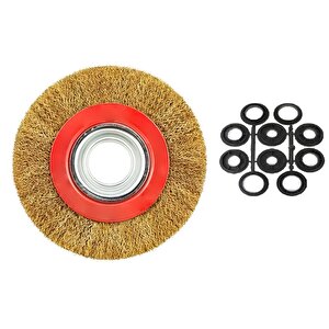 Saçaklı Çanak Fırça 150 Mm Pas Kir Toz Temizleme Metal Temizlik Fırçası