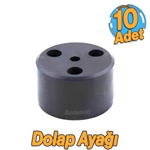 Kapsül 3.7 Cm Siyah 10 Adet Mobilya Ayak Yükseltici Baza Ayağı Koltuk Kanepe Altı Puf Ayakları