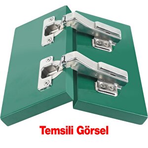 Mobilya Dolap Kapak Tas Menteşe 45° Derece Açılı Frensiz Köşeli Dolap Menteşesi 2 Adet