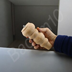Ahşap 17 Cm Ahşap Ayak Bağlantı Aparatlı Mobilya Koltuk Kanepe Sehpa Masa Ayağı Ayakları M8 Civatalı