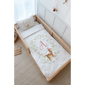 Montessori Nevresim Takımı (100x200) - Little Deer Series - A Harfi