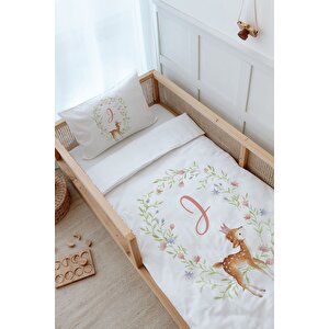 Montessori Nevresim Takımı (100x200) - Little Deer Series - J Harfi