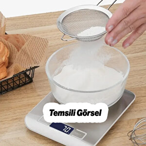 Dijital Hassas Terazi Hazneli Lcd Ekran Pilli Otomatik Kapanma 1 Gr 5 Kg Tartım Mutfak Tartısı Ölçüm