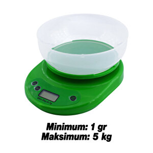 Dijital Hassas Terazi Hazneli Lcd Ekran Pilli Otomatik Kapanma 1 Gr 5 Kg Tartım Mutfak Tartısı Ölçüm