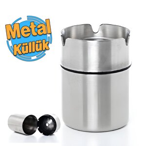 Dekoratif Küçük Küllük Araba İçi Bardak Uyumlu Çıkarılabilir Temizlenebilir Paslanmaz Metal 1 Adet
