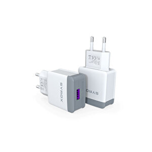 Syrox Q33 3.0a 18w 1xusb-a Port Çıkışlı Şarj Cihazı - Beyaz