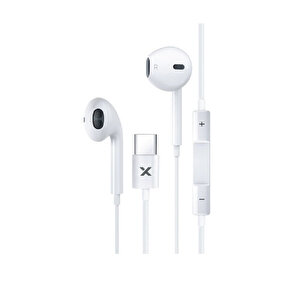 Syrox K20 Earbuds 1.20mt Type-c Kablolu Mikrofonlu Kulakiçi Kulaklık - Beyaz