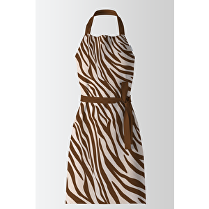 Ays Home Exclusive Zebra Desenli Mutfak Önlüğü