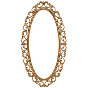 Hanak 160’lık Oval Ayna Cilasız Ham Ahşap