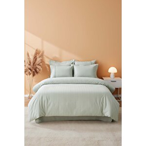 Jasmin Mint Yeşil Çift Kişilik 6 Parça Jakarlı Nevresim Takımı & Çeyiz Seti