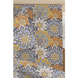 Mandala Çift Kişilik Çarşaf Pamuklu