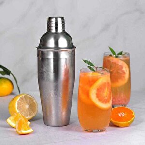 Paslanmaz Shaker Kokteyl Hazırlama Bardağı Çelik Orta Boy 500 Ml