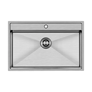 Poli 6303 - Nano Mat Gri Mutfak Eviyesi