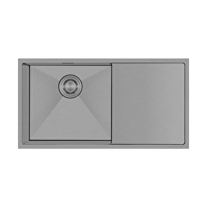 Via Bella 6072 - Nano Mat Gri Mutfak Eviyesi