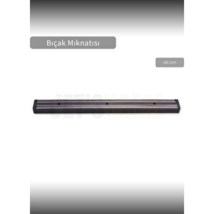 Bıçak Mıknatısı Askısı 46 Cm Kalın Duvar Standı Çelik Bıçak Tutucu