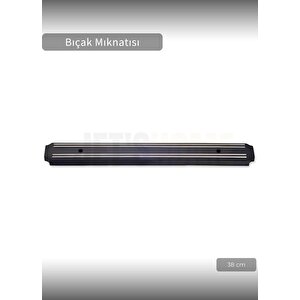 Bıçak Mıknatısı Askısı 38 Cm Kalın Duvar Standı Çelik Bıçak Tutucu