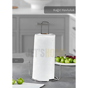 Kağıt Havluluk Paslanmaz Peçetelik Çelik Banyo Havluluk Düzenleyici Gri