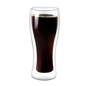 Çift Camlı Bardak Çift Cidarlı Cam Bardak 420 Ml