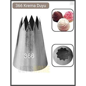 366 Krema Duyu Büyük Boy Pasta Duyu Paslanmaz Çelik 35x21x49 Mm