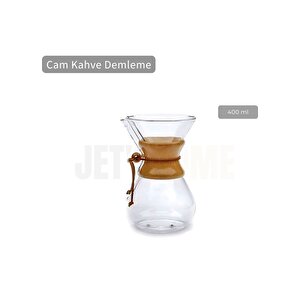 Chemex Cam Kahve Demleme Ahşap Tutacaklı 400 Ml