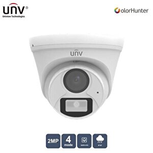 Unv 2mp Uac-t112-af28-w 2.8mm Colorhunter 20mt Ip67 Ahd Dahili Ses Dome Kamera