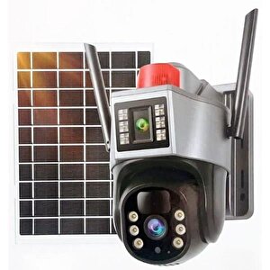 Apronx 6mp 3,6mm Apx-wp266 4g Solar Çift Kamera 12 Led Wifi Ptz