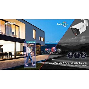 Hac-t1a21p-u-il 2mp 2.6mm 4i̇n1 Fullcolor Hdcvi Dome Kamera (akilli Işik)