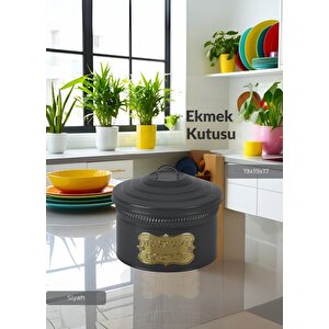 Metal Saklama Kutusu Ekmek Sepeti Organizeri 19x19x17