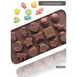 Karışık Cisimler Çikolata Kalıbı Bpa Free Buz Kalıbı Silikon Tatlı Kalıbı Yapışmaz Kalıp