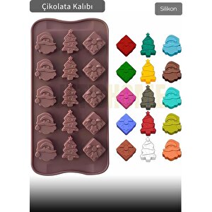 Çam Desen Çikolata Kalıbı Bpa Free Buz Kalıbı Silikon Tatlı Kalıbı Yapışmaz Kalıp
