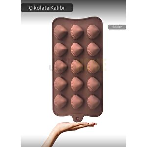 Midye Desen Çikolata Kalıbı Bpa Free Buz Kalıbı Silikon Tatlı Kalıbı Yapışmaz Kalıp