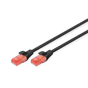 Digitus 1m Cat6 Utp Dk-1617-010/bl Siyah Patch Kablo (10'lu Paket)