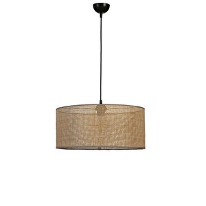 Örgülü Rattan Abajur Avi̇ze 3 Lü Set