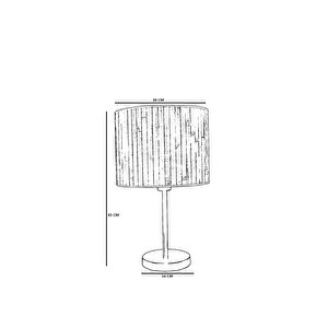 Örgülü Rattan Abajur Avi̇ze 3 Lü Set