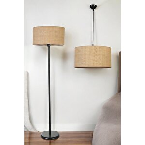 Hasir Rattan Avi̇ze Lambader 2 Li̇ Set