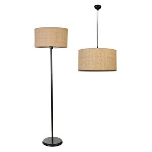 Hasir Rattan Avi̇ze Lambader 2 Li̇ Set
