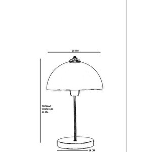 Ufo Avi̇ze Abajur 3 Lü Si̇yah Set