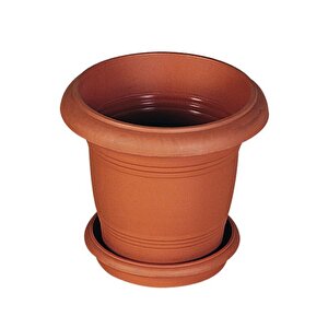 Sy-5930 Kahverengi Yuvarlak Antik Saksı Takımı 76 Lt No 6