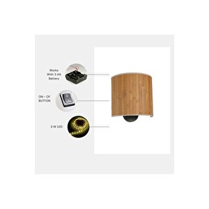 Yeni̇ Bambu Pi̇lli̇ 01 Abajurlu Oval Apli̇k