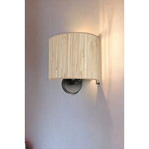Yeni̇ Bambu Pi̇lli̇ 09 Abajurlu Oval Apli̇k
