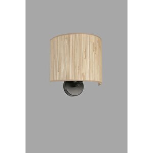 Yeni̇ Bambu Pi̇lli̇ 09 Abajurlu Oval Apli̇k