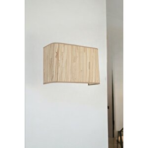 Yeni̇ Bambu Pi̇lli̇ 09 Abajurlu Di̇kdörtgen Apli̇k
