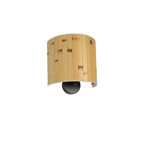 Yeni̇ Bambu Pi̇lli̇ 02 Abajurlu Oval Apli̇k