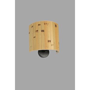 Yeni̇ Bambu Pi̇lli̇ 02 Abajurlu Oval Apli̇k