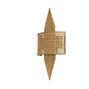 Yeni̇ Asli Pi̇lli̇ Eski̇tme Oval Rattan Abajurlu Apli̇k