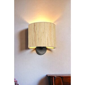 Yeni̇ Bambu Pi̇lli̇ 010 Abajurlu Oval Apli̇k