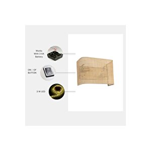 Yeni̇ Örgülü Pi̇lli̇ Rattan Abajurlu Di̇kdörtgen Apli̇k