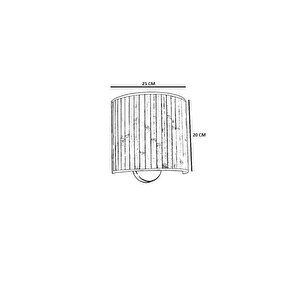 Yeni̇ Bambu Pi̇lli̇ 06 Abajurlu Oval Apli̇k