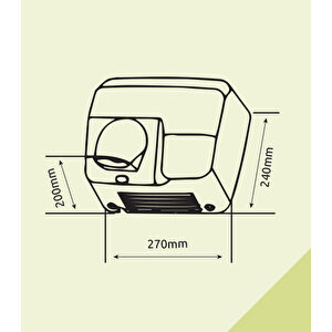 Xinda Gsq250 Fotoselli El Kurutma Makinası 2500 W Paslanmaz Çelik