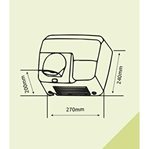 Xinda Gsq250b Fotoselli El Kurutma Makinası 2500 W Paslanmaz Çelik